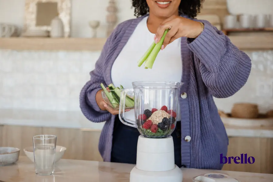 Plato con comida real, fibra y proteína